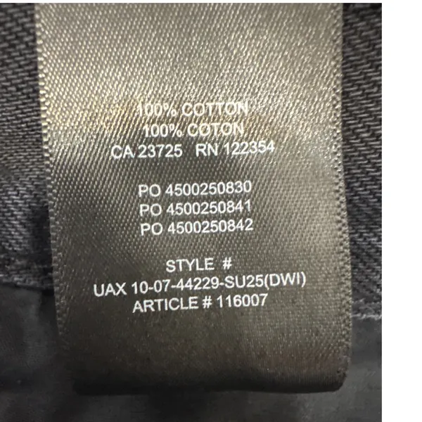Denim Forum Aritzia The 90s Mid-Rise Cargo Mini Skirt Washed Black Size 26 - Image 9