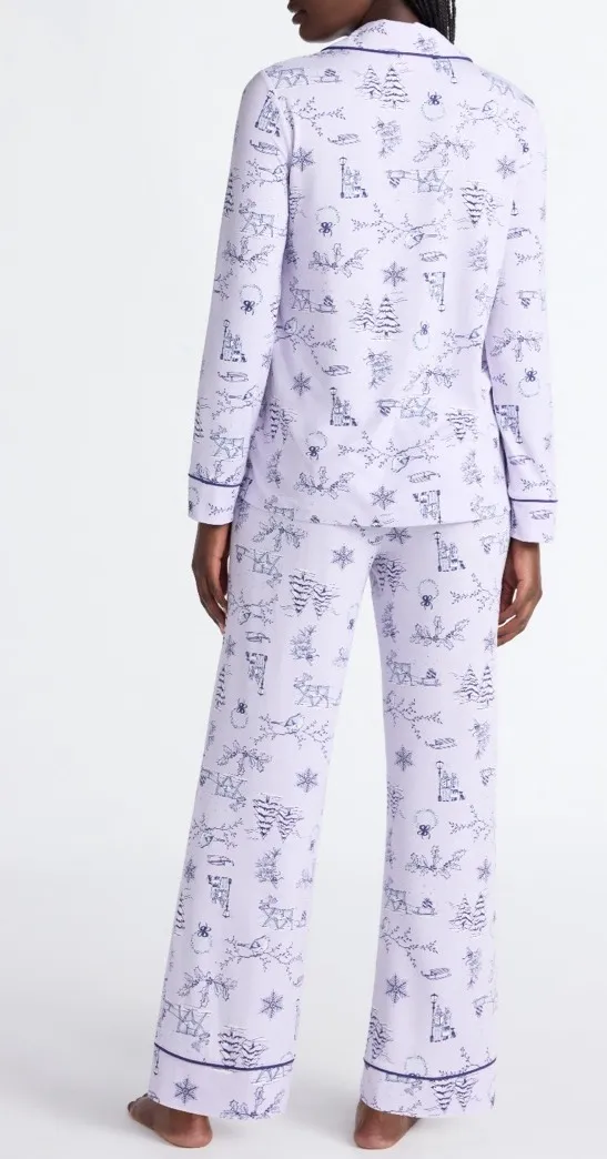 Walmart Joyspun Women's Dreamy Soft Collection Long Sleeve Top and Pants Pajama Set - Image 3