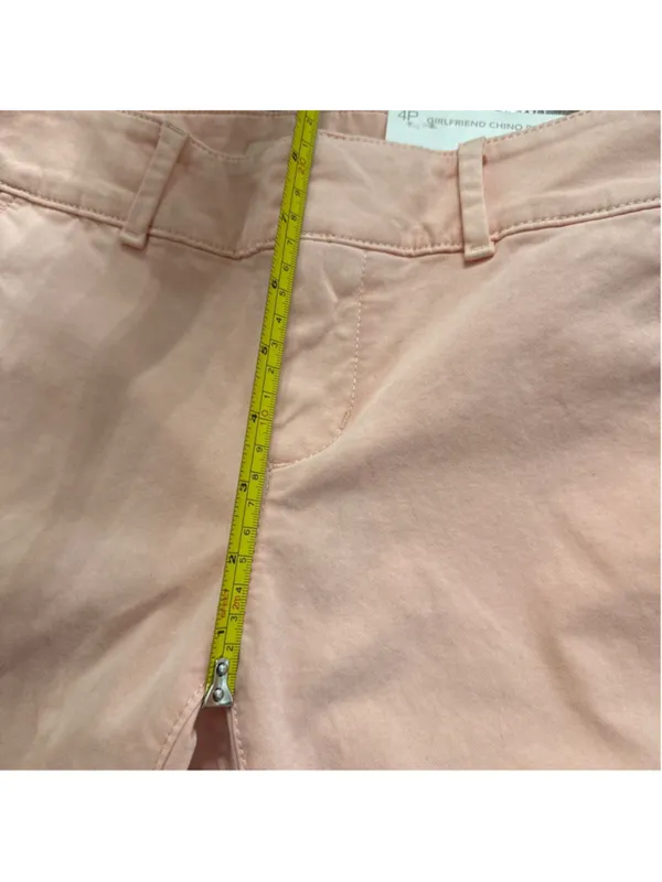 LOFT Peach Girlfriend Chino Petite Ankle Pants 4P Frayed Hem NWT - Image 6