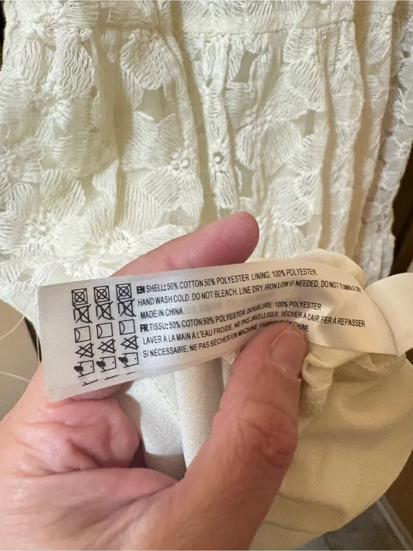 En Saison white floral eyelet lace tiered maxi dress - Image 10
