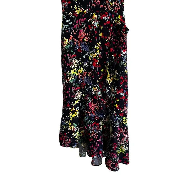 Phase Eight Sheldon Floral Ruffle Asymmetrical Midi Dress Size 2 NWT - Image 6