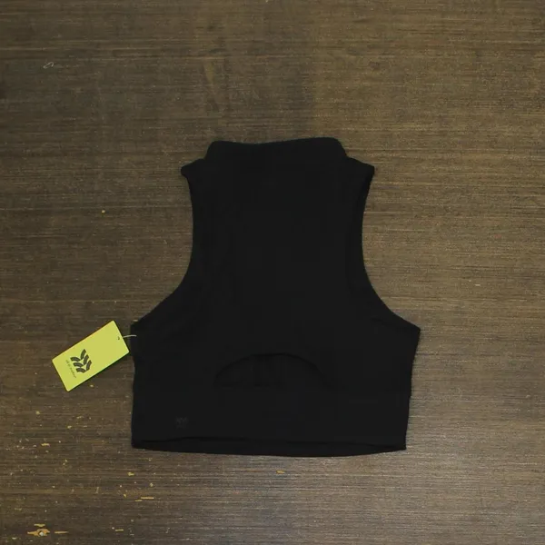 NWT All In Motion Light Support High-Neck Crop Sports Bra 89809232 Black XS - Image 7