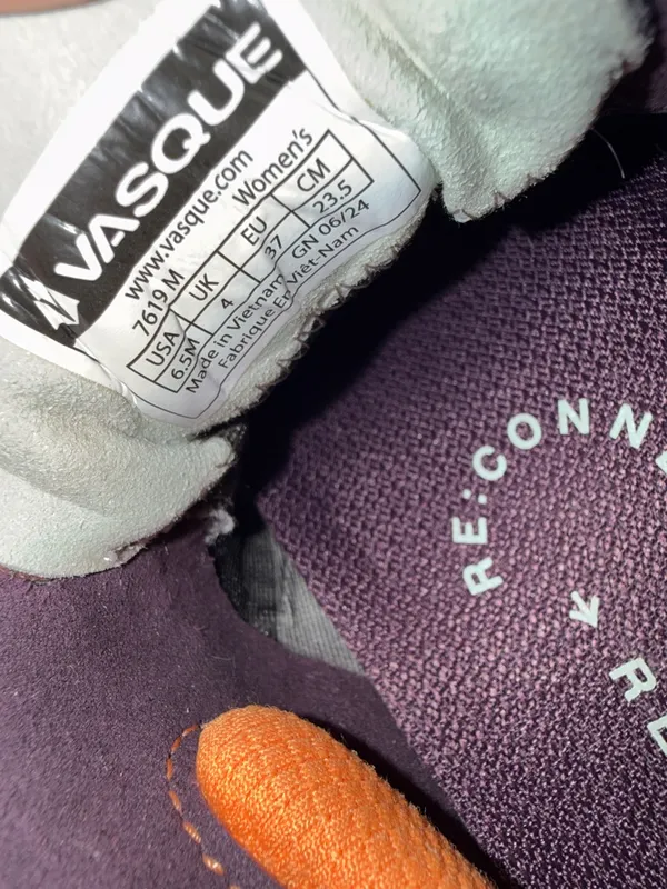 Vasque Trail Runner Sneaker in Purple with Orange Highlights Size 6.5 - Image 11