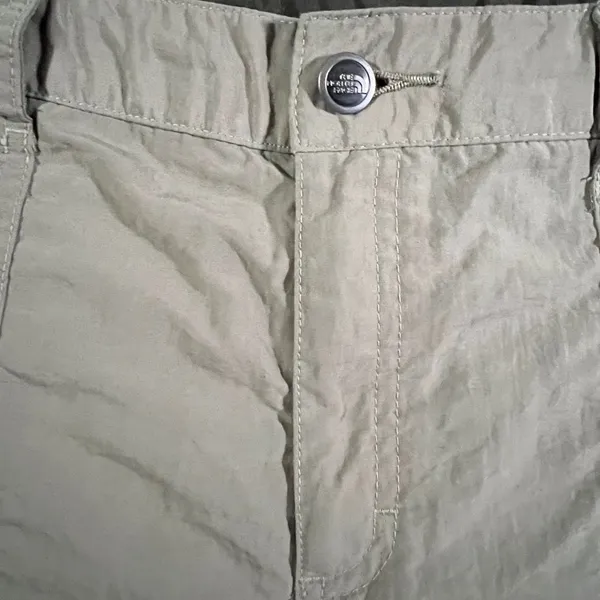 The North Face Hiking Shorts‎ Womens 12 Khaki Nylon Lightweight Utility Pockets - Image 4