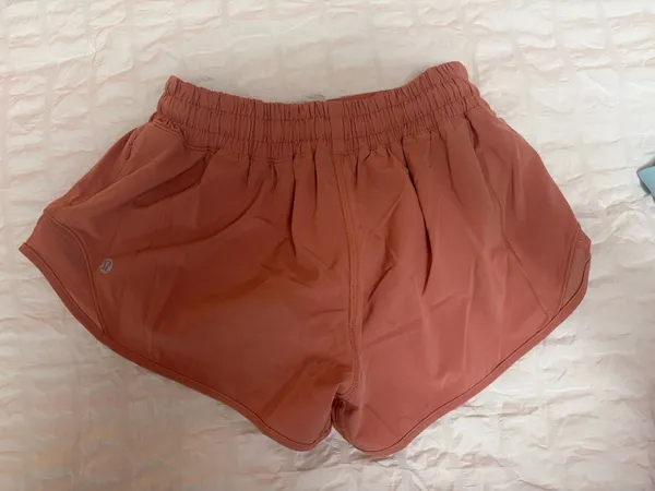 Salmon colored hotty hot lululemon shorts  - Image 2
