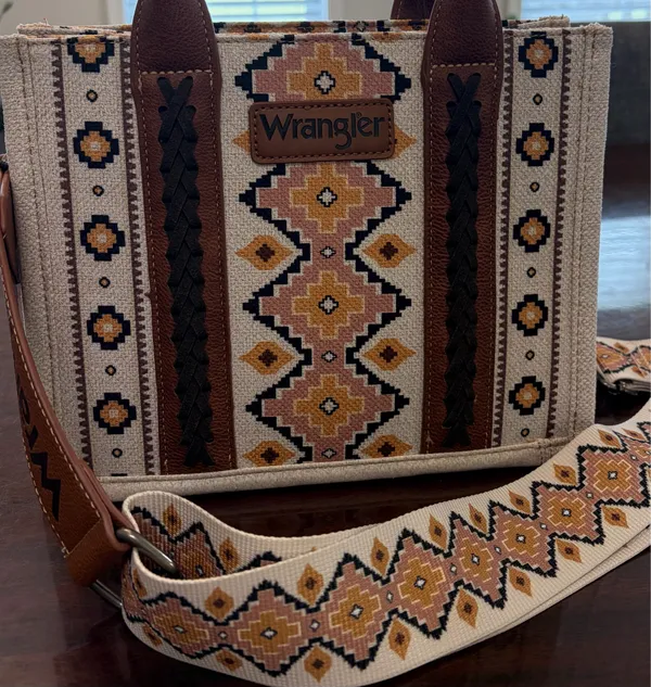 Wrangler Southwestern Crossbody Tote Bag - Image 7