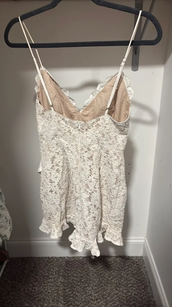 Hello Molly Dress Mini White Lace - Image 3
