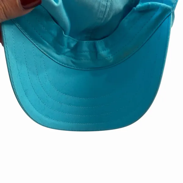Y2K Nike Turquoise Swoosh Logo Baseball Cap Adjustable‎ Dad Hat One Size Preppy - Image 7