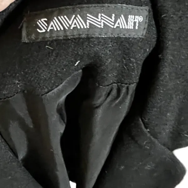 Vintage Savannah Wool‎ Black Blazer Size M - Image 5