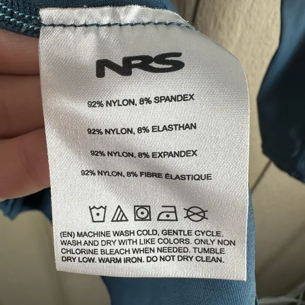 NRS Sun T-Shirt Womens Small Blue UV Protection Long Sleeve UPF 50 Mock Neck - Image 7