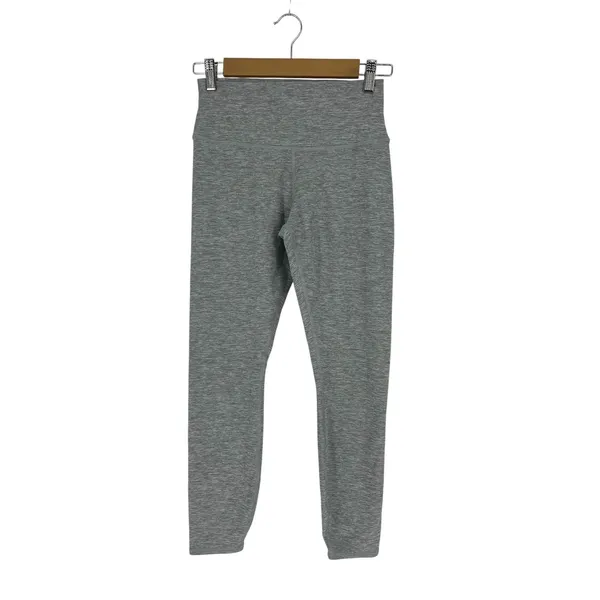 Alo Yoga Alosoft High-Waist 7/8 Highlight Leggings Athletic Heather Grey M - Image 2
