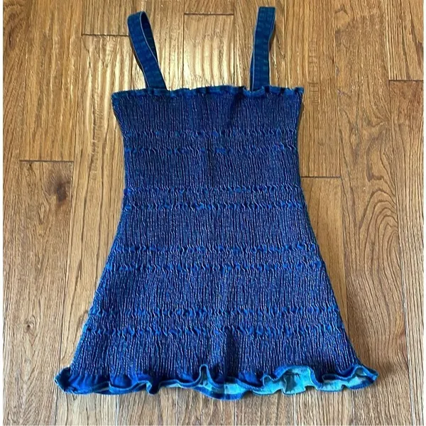 Urban Outfitters denim smocked mini dress size 6 - Image 10