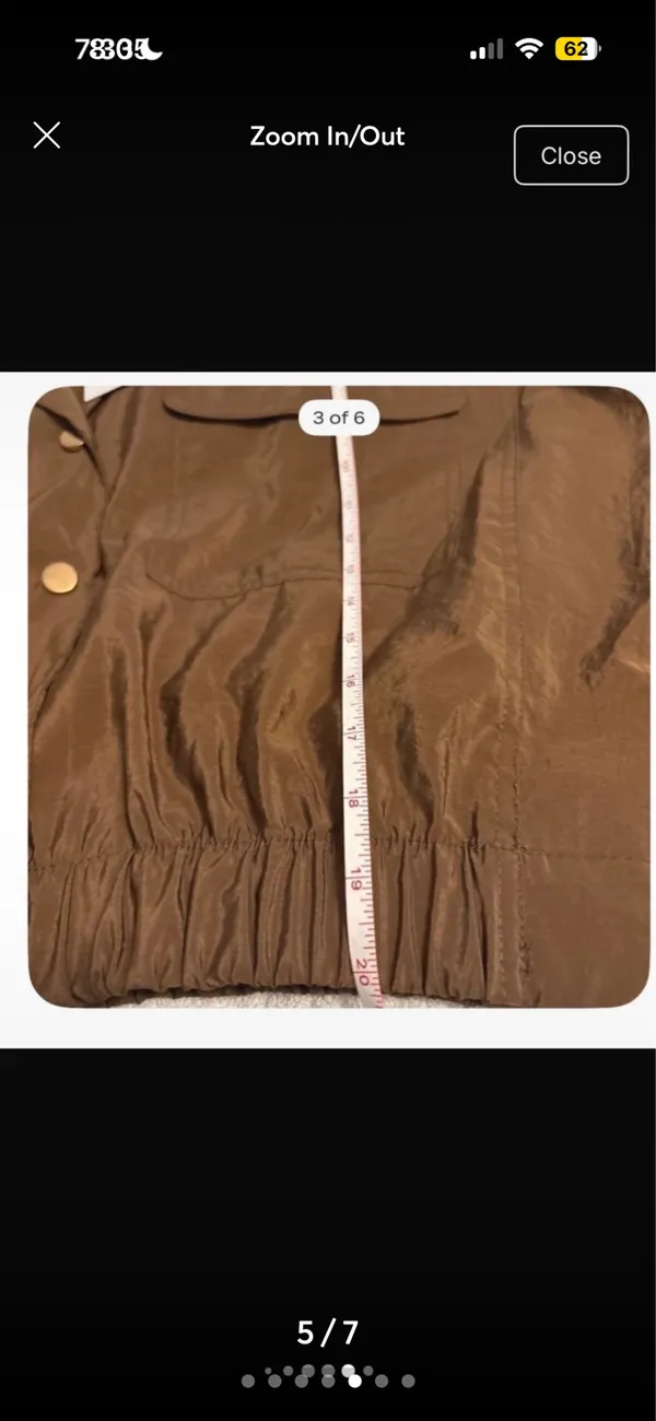 Zara Brand New Unique Brown Cropped Top/Utility Jacket Button-Snap Front & Pockets Size Small - UtilityChic Gorpcore Safaristyle Streetwear Day-to-Night Standout - Image 6