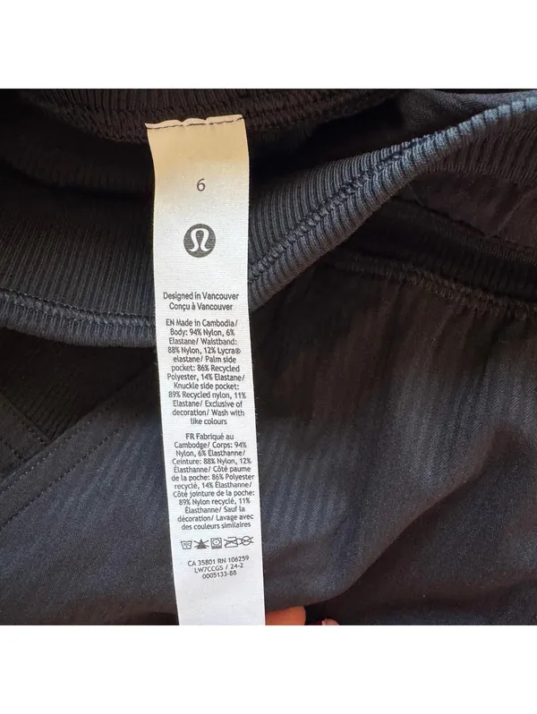 Lululemon Dance Studio Short High Rise 3.5” Black Size 6 NWT - Image 5