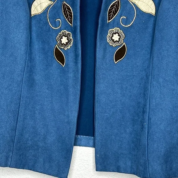 Vintage Dressbarn‎ Jacket Blue Size M - Image 3