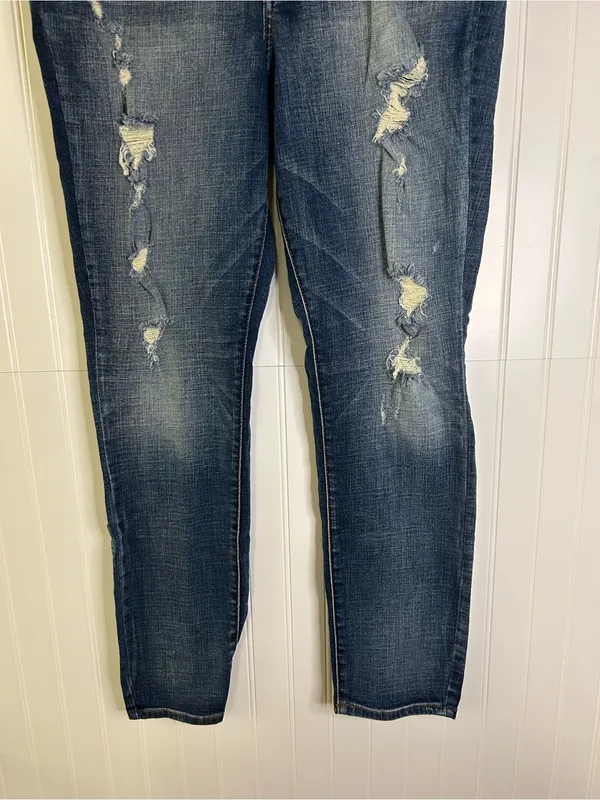 American Eagle Distressed Super Stretch Hi-Rise Jeggings Size 14 - Image 3