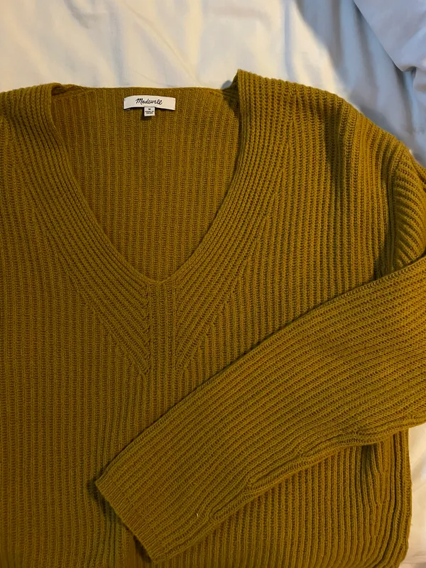 Madewell Mustard Sweater - Image 3