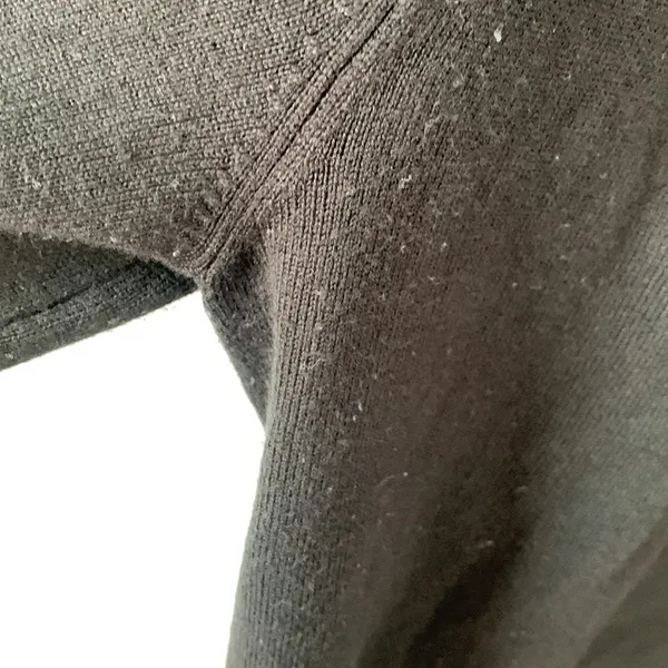 H&M black button down sweater jacket fitted and slightly cropped / Size XS - Image 4