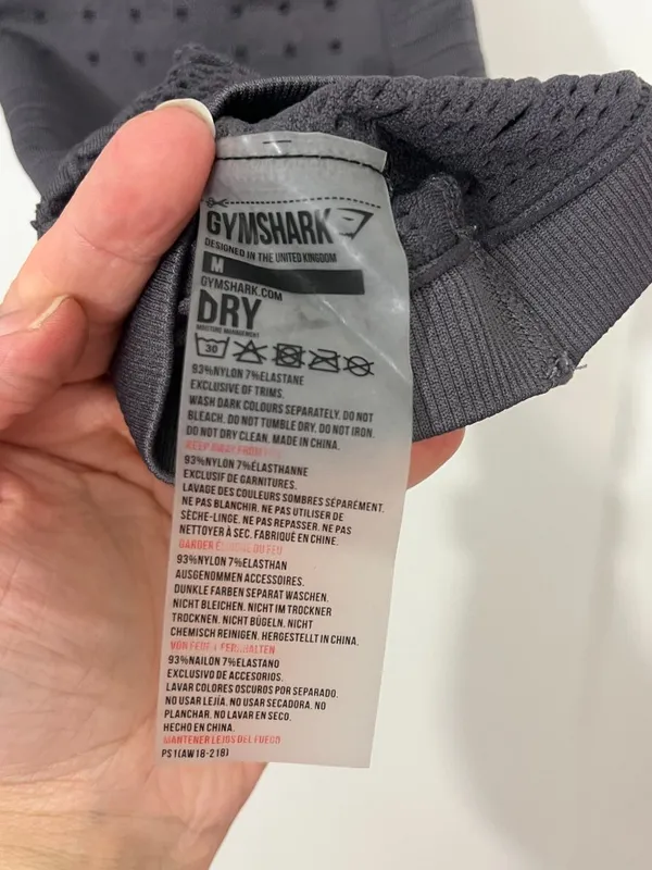 Gymshark Medium Gray Seamless Capri Leggings - Image 9