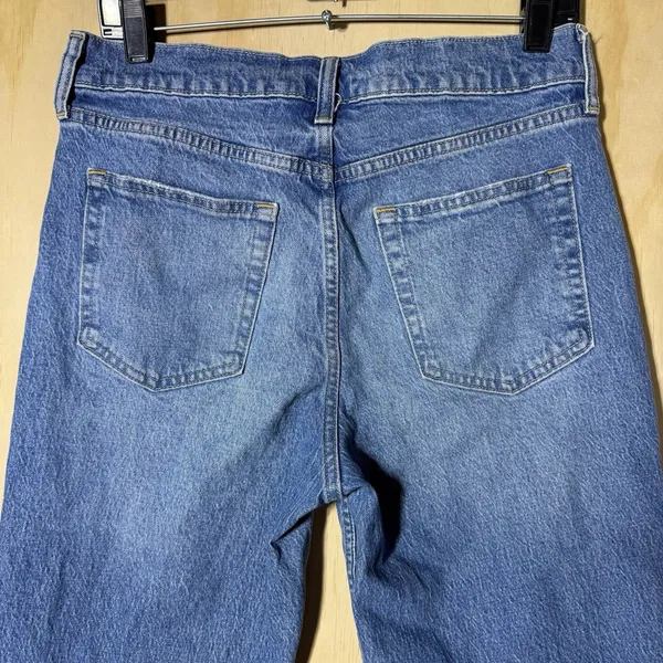 GAP Women's Cheeky Straight High Rise Jeans Size 30 10R Medium Wash Denim - Image 5