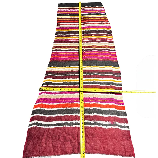 Ritual 100% Wool Multicolor Striped Oversized Scarf Wrap Shawl Boho NWT Multiple - Image 10