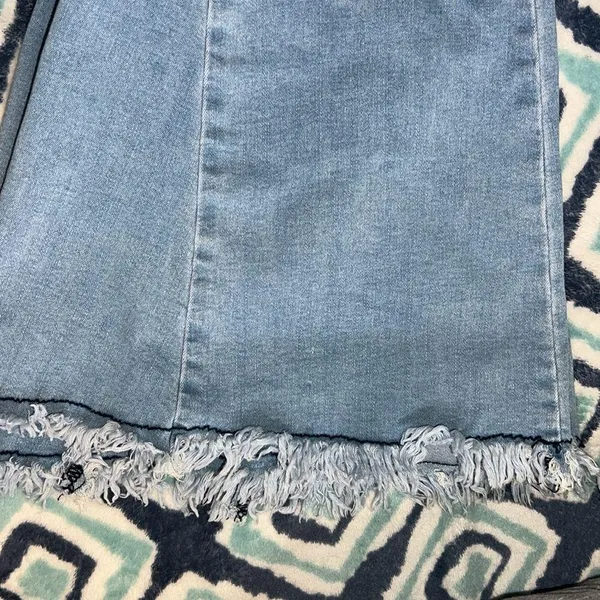 Altar'd State Tennley Raw Hem Bell Bottom Jeans - Image 2