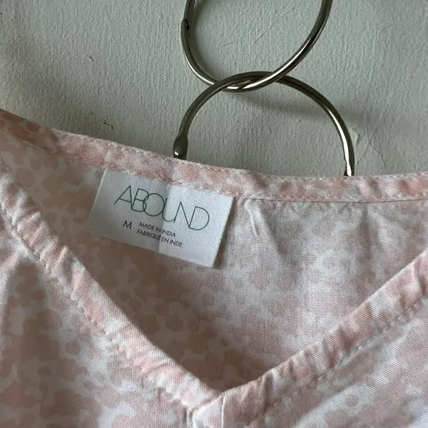 NEW ABOUND Cow Print Mini Skirt A Line MEDIUM Pink Womens Bohemian Boho NEW WITH - Image 6
