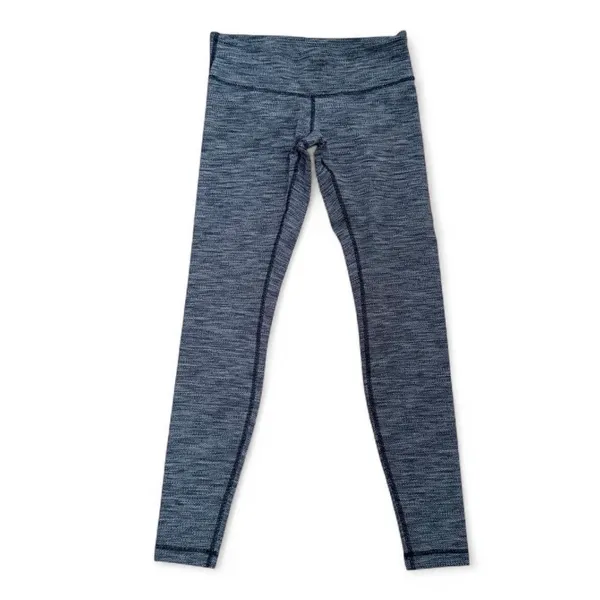 Lululemon y2k gray heathered low rise wunder under knit leggings - Image 3