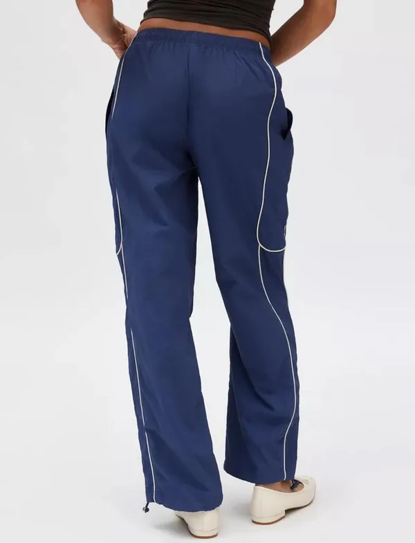 BDG Urban Outfitters Navy Nylon Baggy Pants - Image 2