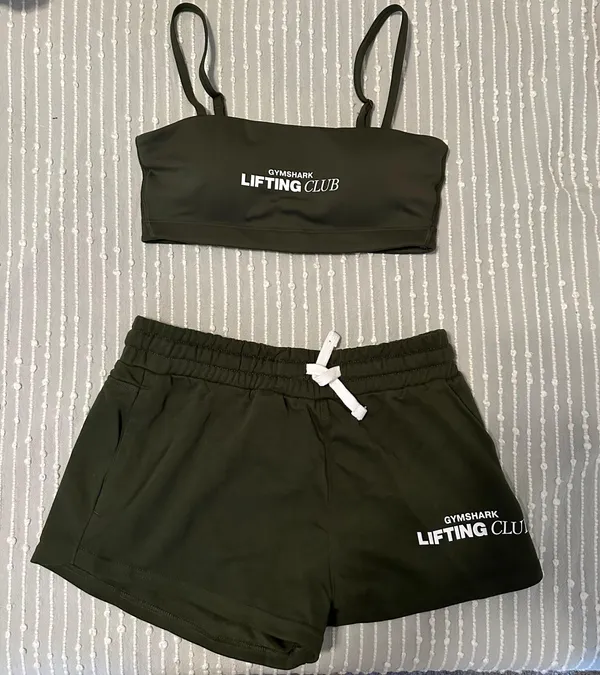 Gymshark Social Club Shorts - Moss Olive - Image 5