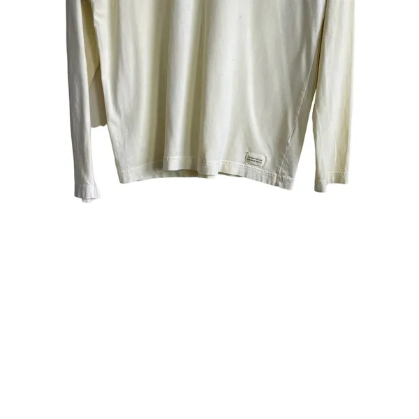 Life is Good Top Women Medium Yellow Coffee Start Me Up Graphic Pullover Cotton - Image 7