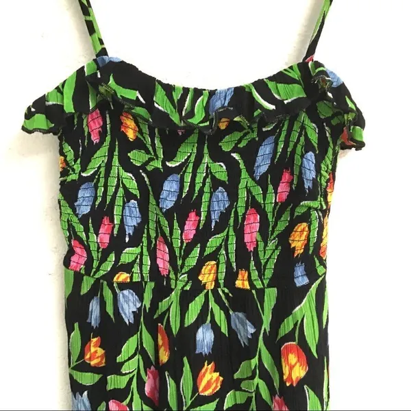 Urban Outfitters tulip print green floral sundress XS‎ - Image 2