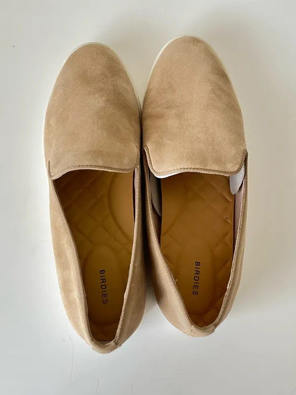 Birdies The Swift Slip On Sneaker Soft Suede Tan Size women’s 7.5 - Image 4