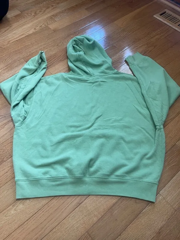 PINK Victoria’s Secret Oversized Hoodie Sage Green Boxy Pullover Sweatshirt L - Image 9