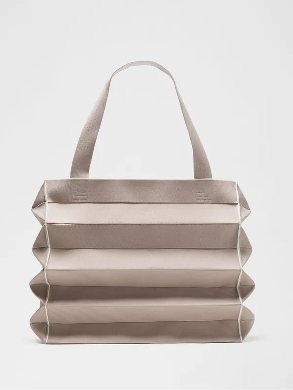 NWT Lululemon Fold It Hold It Tote Bag 22L - Downtown Tan/Light Ivory - Image 3