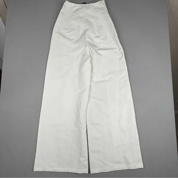 Cider White Wide Leg Pants XS High Rise Stretch Trouser NWT - Image 10