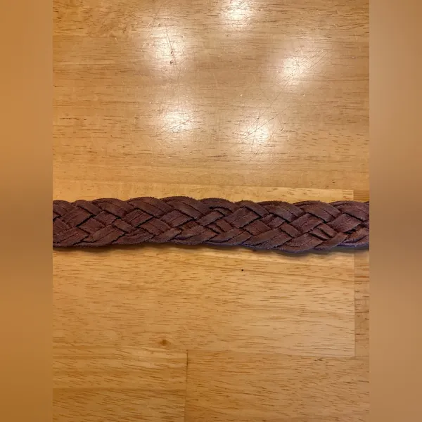 Women's Braided Leather Belt - Brown Unisex 38 inch full boho coastal cowgirl - Image 13