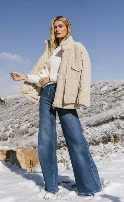 BLANKNYC Double Glazed Jacket in Beige Size Small - Image 9