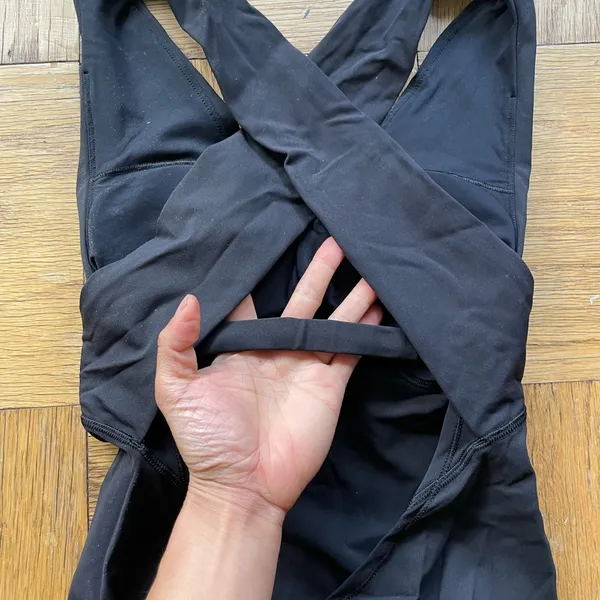 Lululemon black City One Piece size 4 NWOT w/ built in bra - Image 5