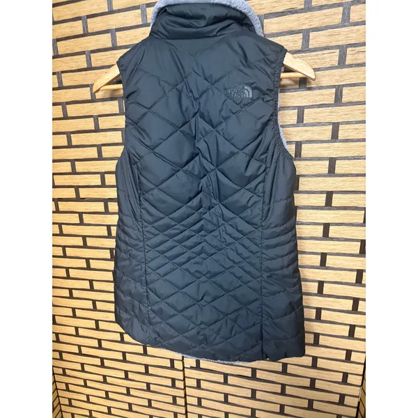 The North Face Black And Gray Reversible‎ Vest Size Small - Image 2