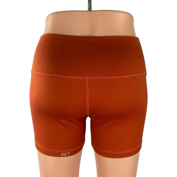Set Active Form Cloud Brown Coral Yoga Workout Running Athletic Biker Shorts S - Image 4