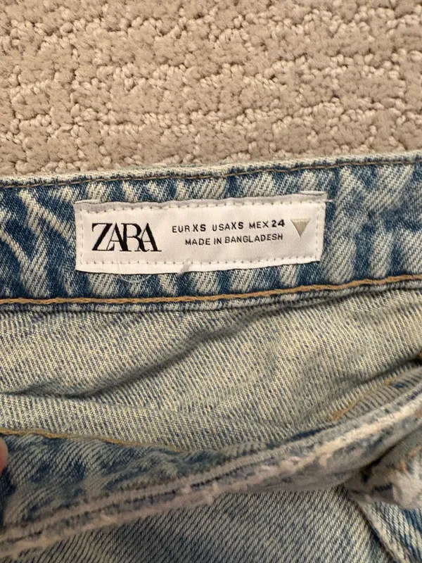 ZARA Denim Mini Skirt - Image 3
