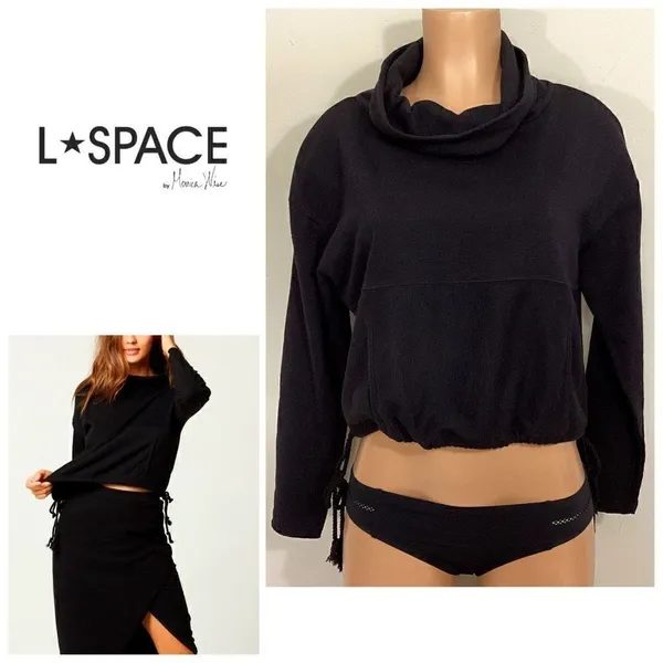 New. L*SPACE cropped sweatshirt. Retails $129. Small - Image 2
