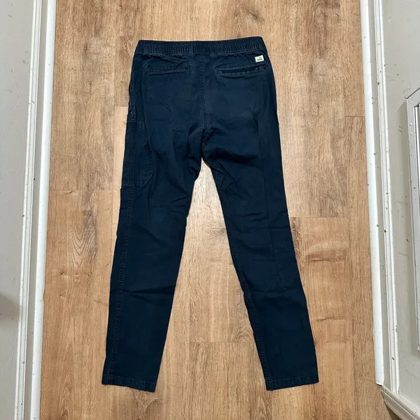 Vuori | Woman's Ripstop Cargo Pants Navy Blue Elastic‎ Waist Drawstring, Size S - Image 3