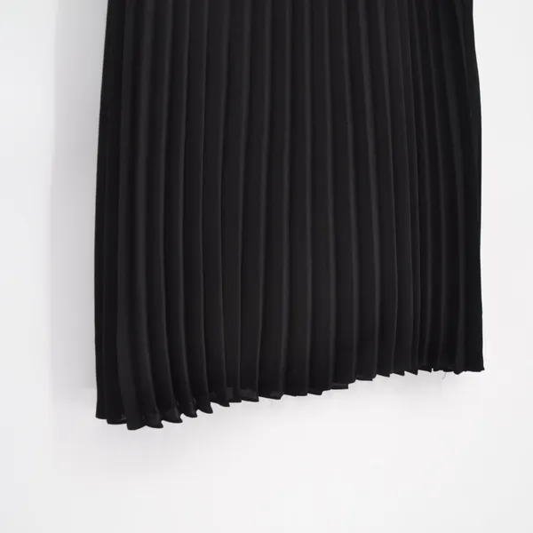 Bardot Pleated Midi Skirt Black Womens 4 XS Accordion Pleats A-Line High Rise - Image 6