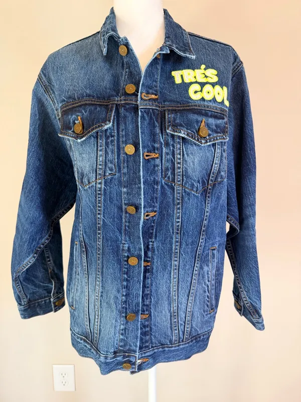 Sandrine Rose Free People Collab Tres Cool Oversized Jean Jacket Size Small NWT - Image 4