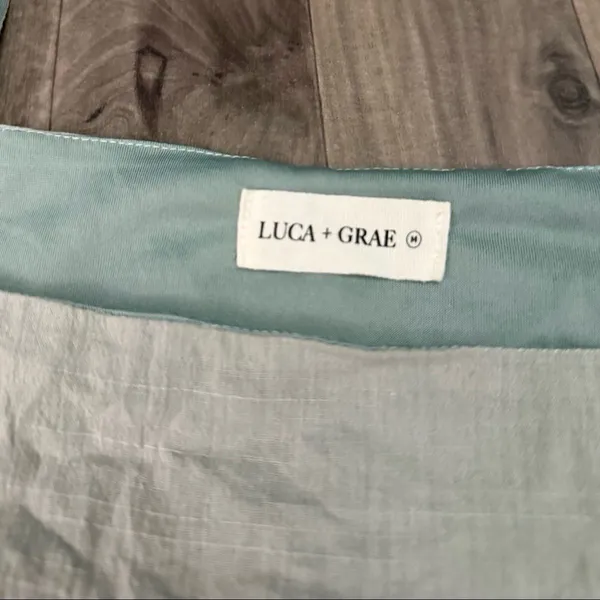 Princess Polly Luca + Grae Sage green square neck babydoll dress with pockets - Image 3