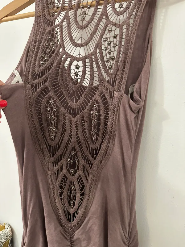 Anthropologie Crochet Backless Maxi Dress - Image 7