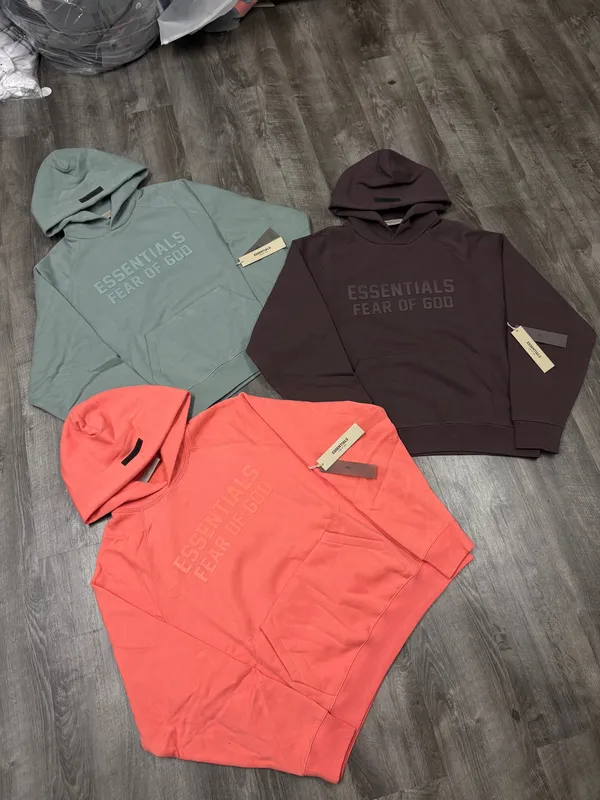 Essentials Fear of God Plum Hoodie Small - Image 8