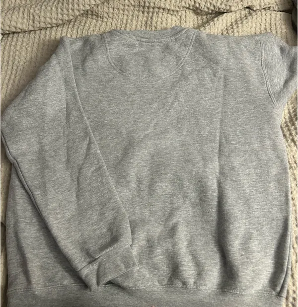 New York Embroidered Crewneck Gray Size M - Image 4